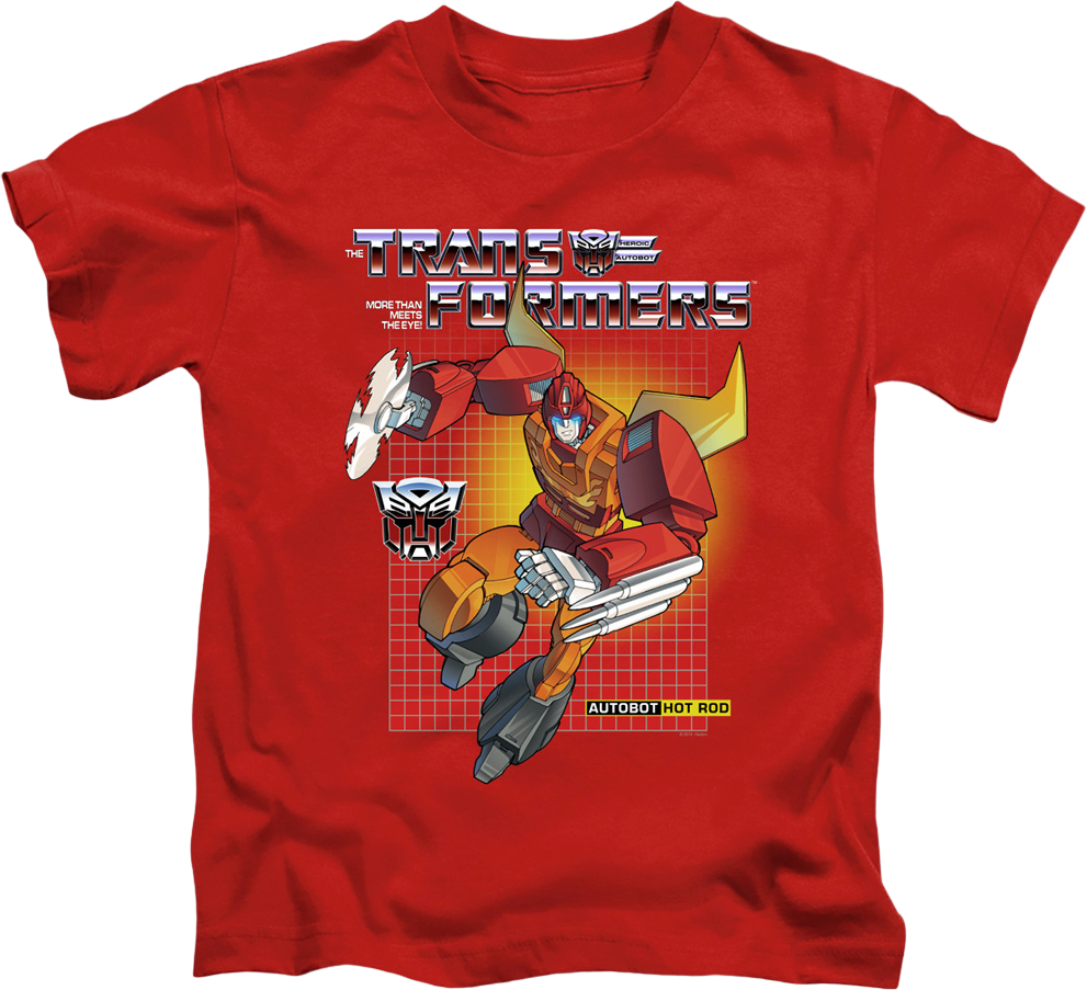 Youth Autobot Hot Rod Transformers Shirt