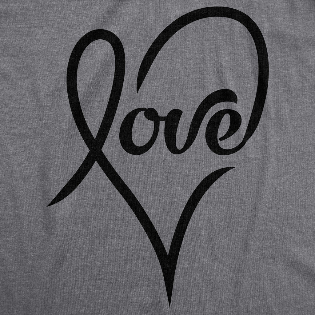 Love Cursive Heart Women's T Shirt product image 3