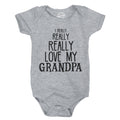 Really Love My Grandpa Baby Bodysuit