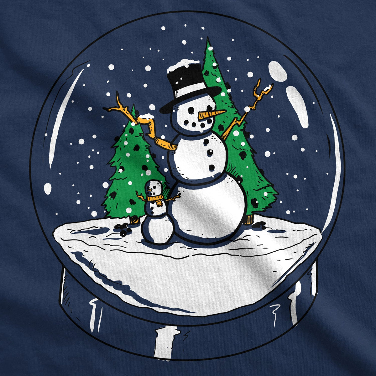Snow Globe Snowman Maternity T Shirt product image 2