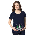 Snow Globe Snowman Maternity T Shirt product image 1