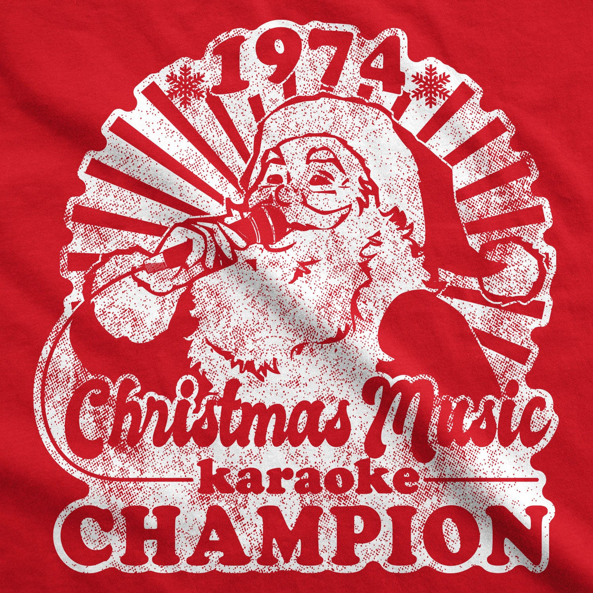 Christmas Music Karaoke Champion Men's T Shirt product image 3