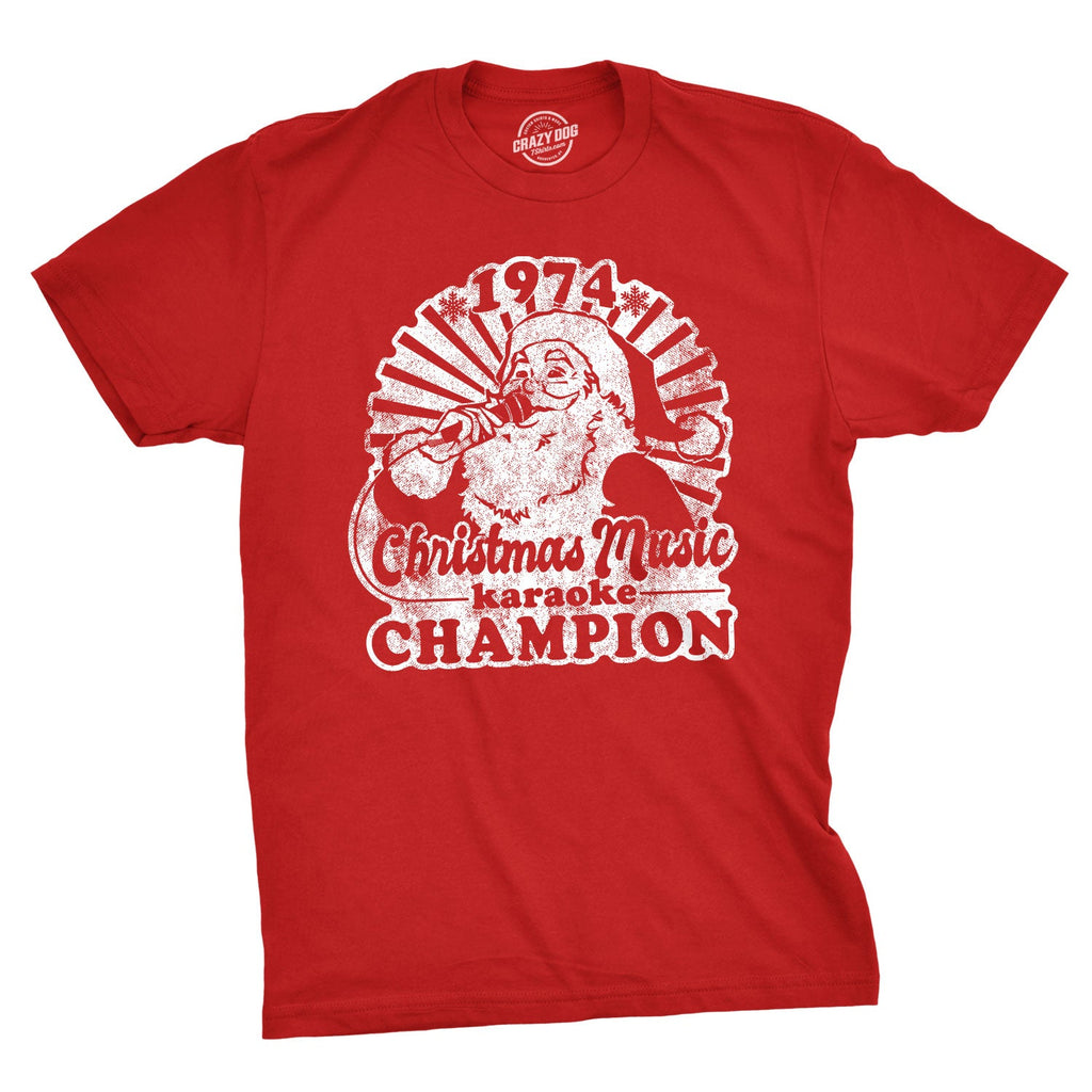 Christmas Music Karaoke Champion Men's T Shirt product image 1