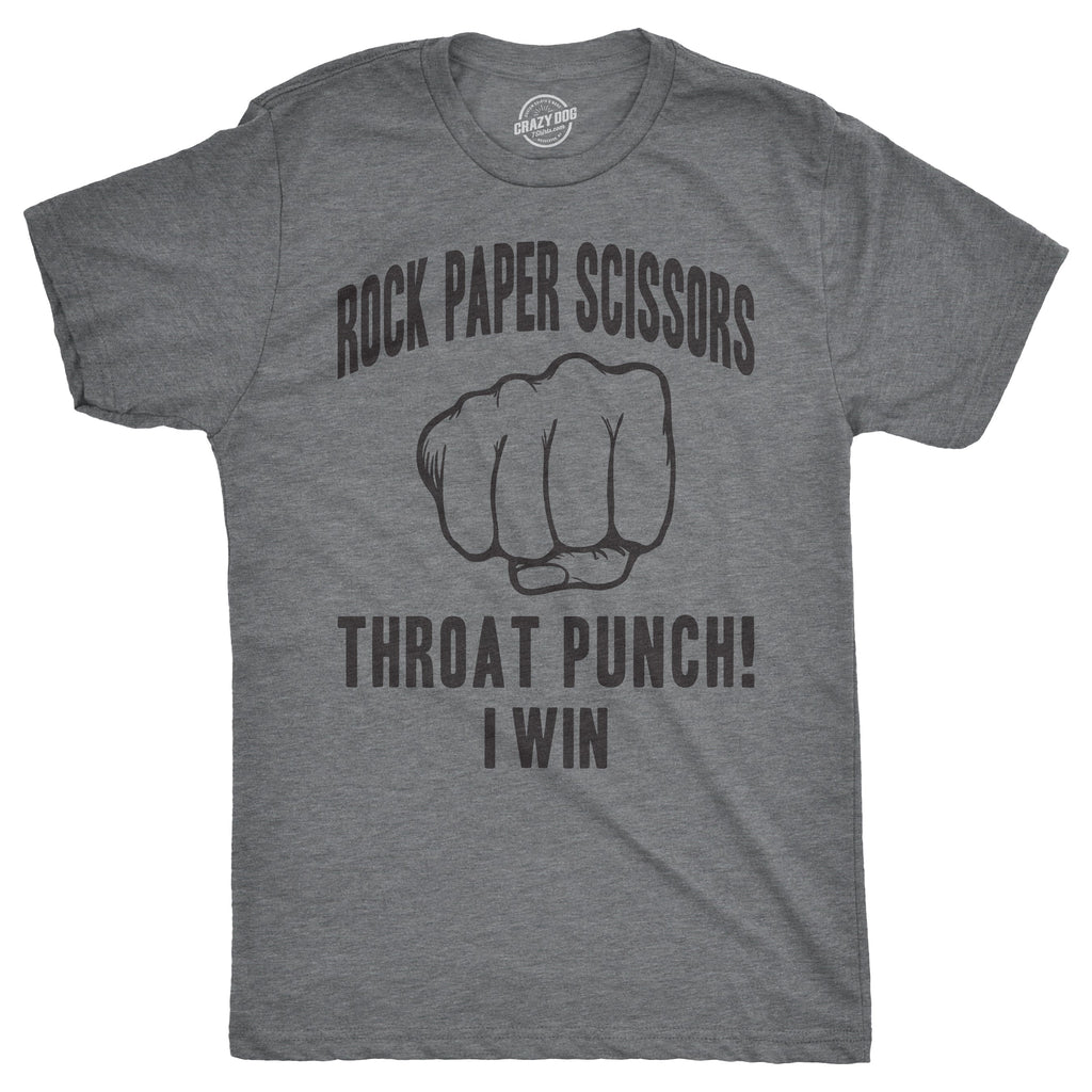 Rock Paper Scissors Throat Punch Men's T Shirt product image 1
