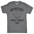 Rock Paper Scissors Throat Punch Men's T Shirt product image 1