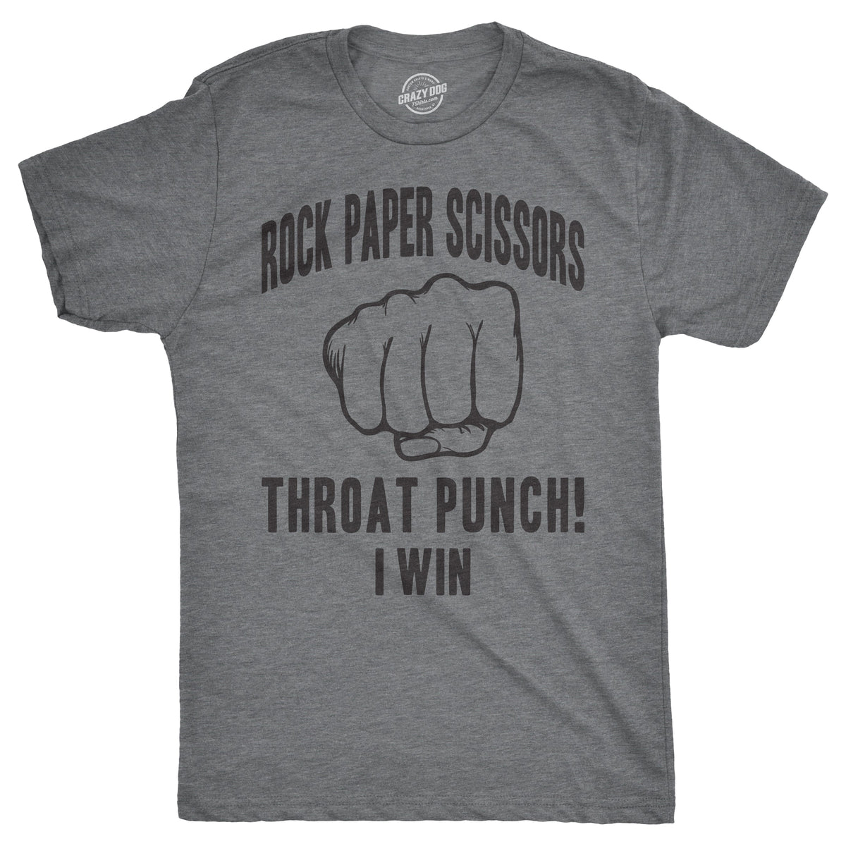 Rock Paper Scissors Throat Punch Men's T Shirt product image 1