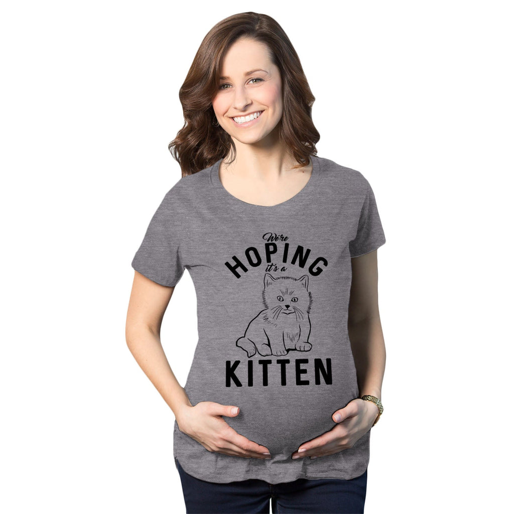 Hoping It’s A Kitten Maternity T Shirt product image 1
