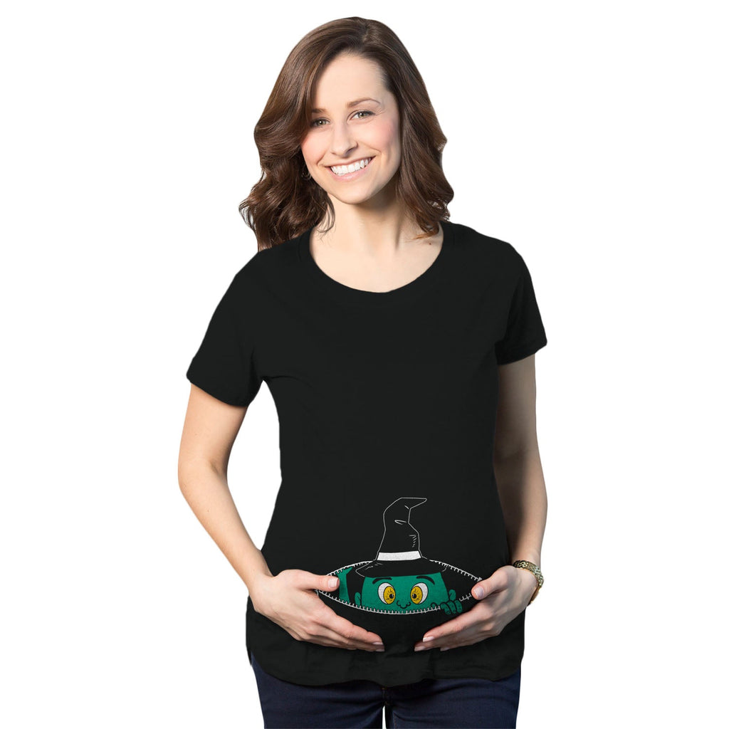 Peeking Witch Maternity T Shirt product image 6