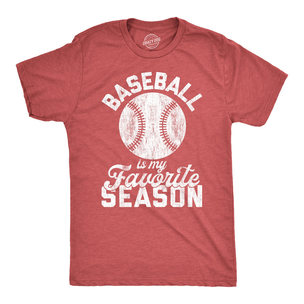 Baseball Is My Favorite Season Men's T Shirt product image 1