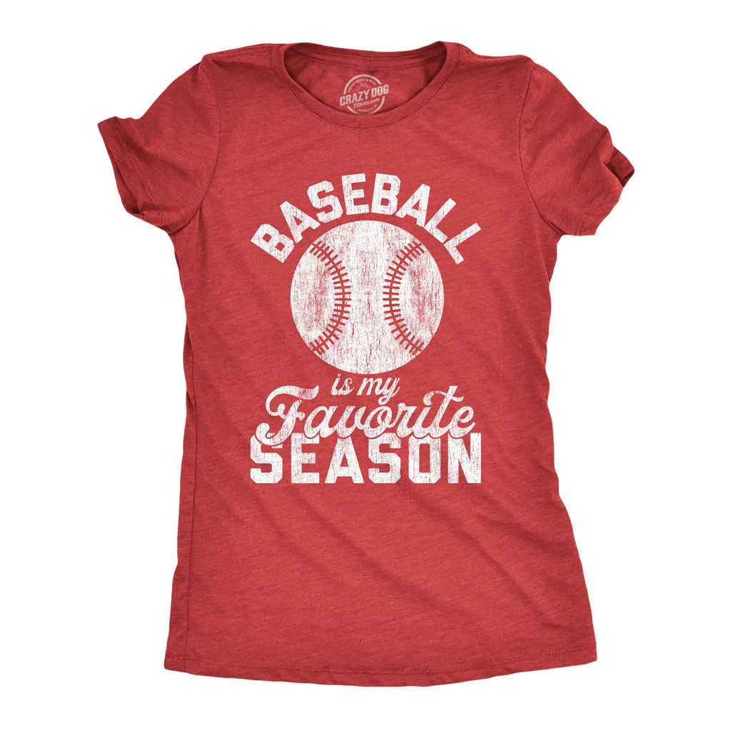 Baseball Is My Favorite Season Women's T Shirt product image 1