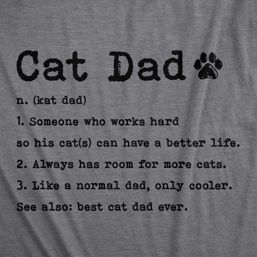 Cat Dad Definition Men's T Shirt product image 3