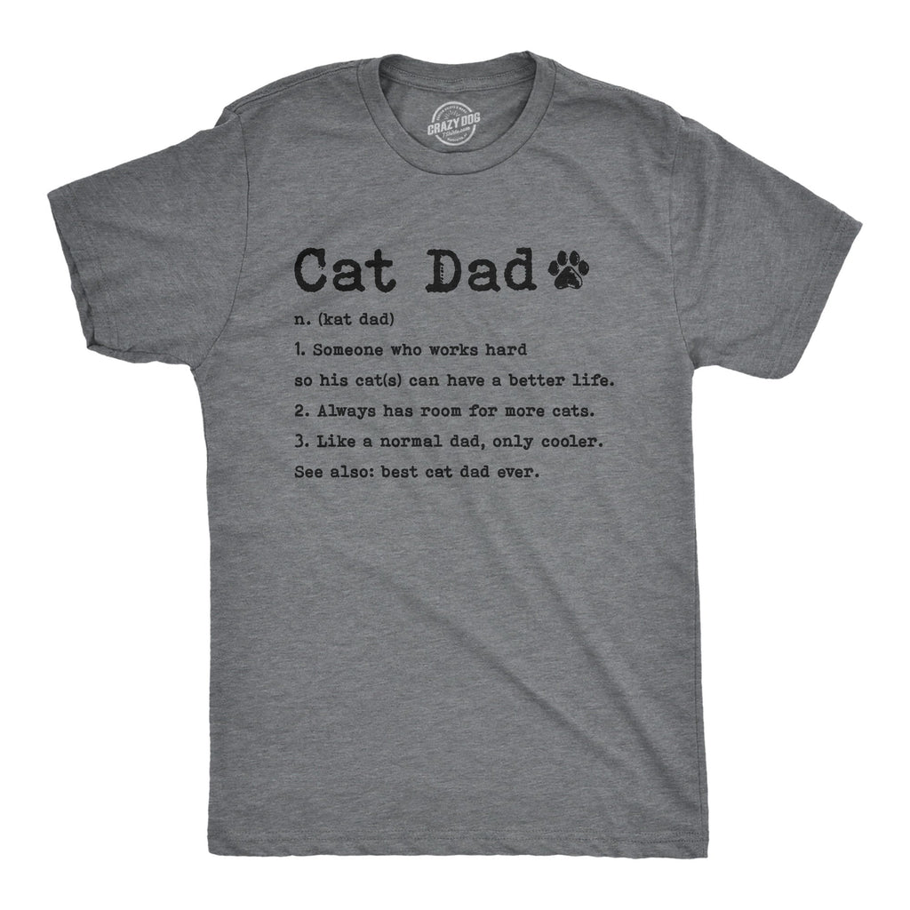 Cat Dad Definition Men's T Shirt product image 1