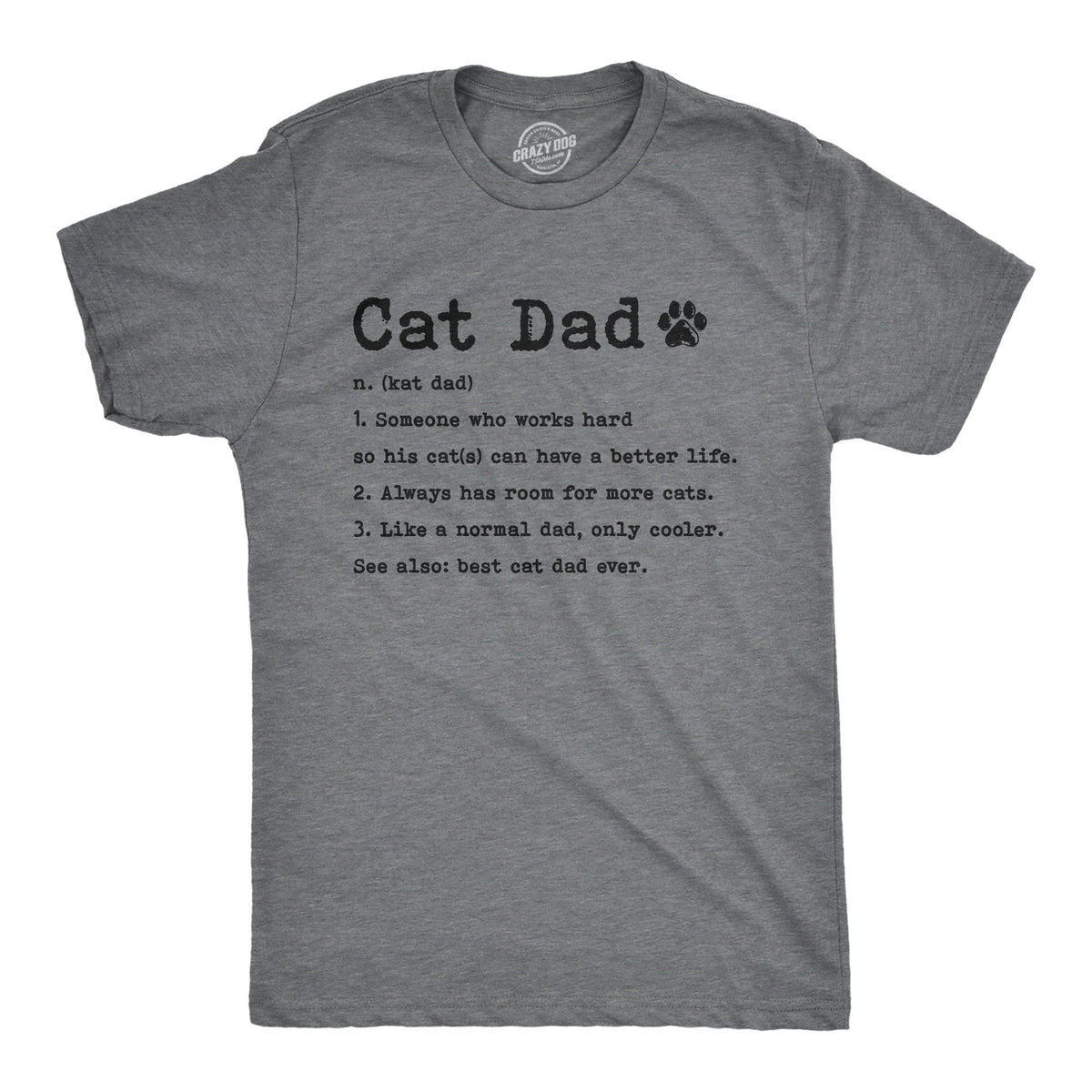 Cat Dad Definition Men's T Shirt product image 1