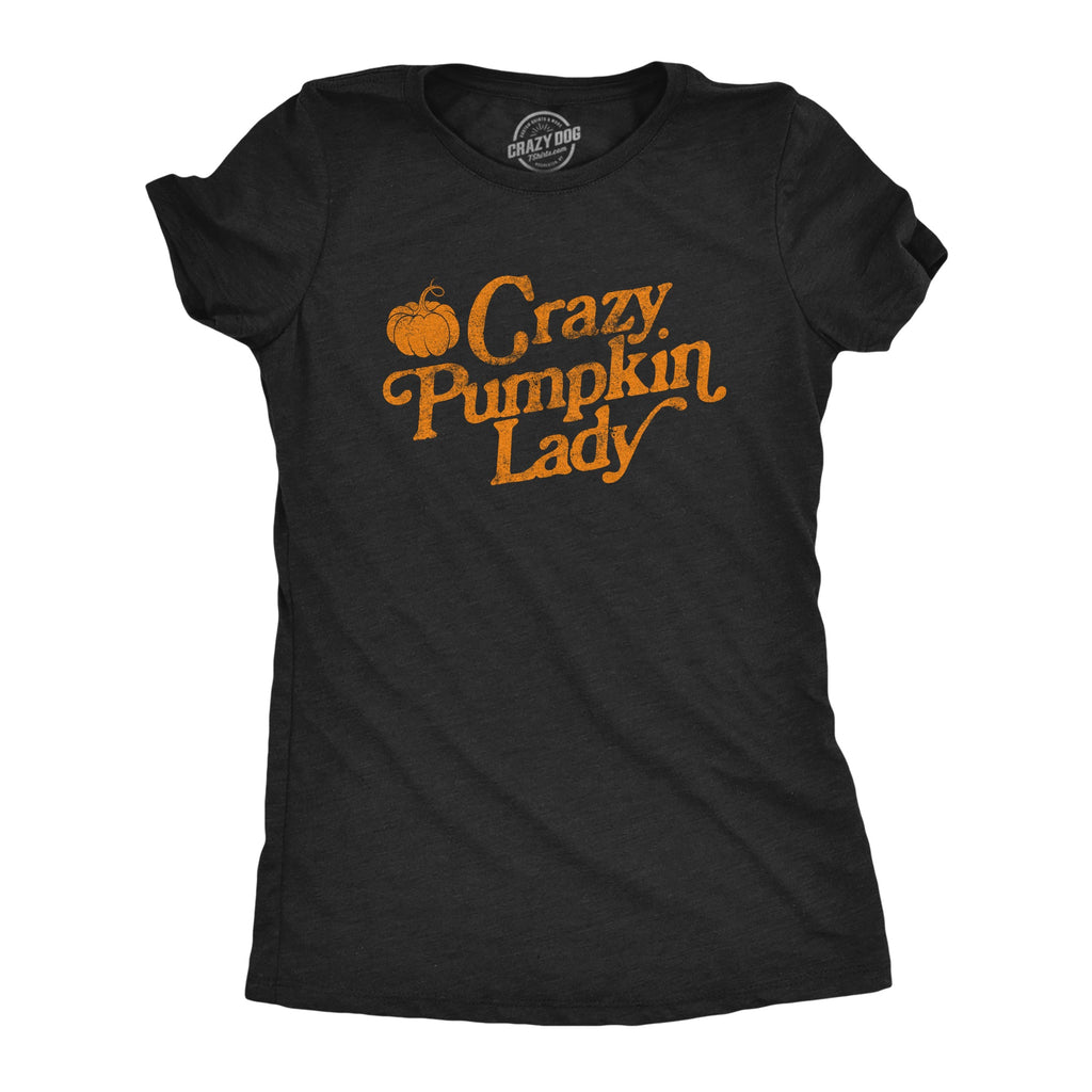 Crazy Pumpkin Lady Women's T Shirt product image 1