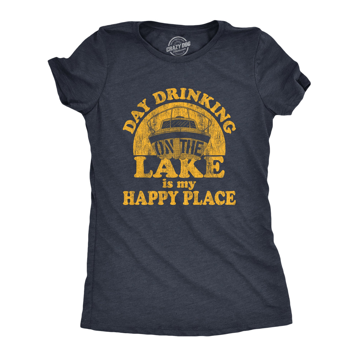 Day Drinking On The Lake Is My Happy Place Women's T Shirt product image 1