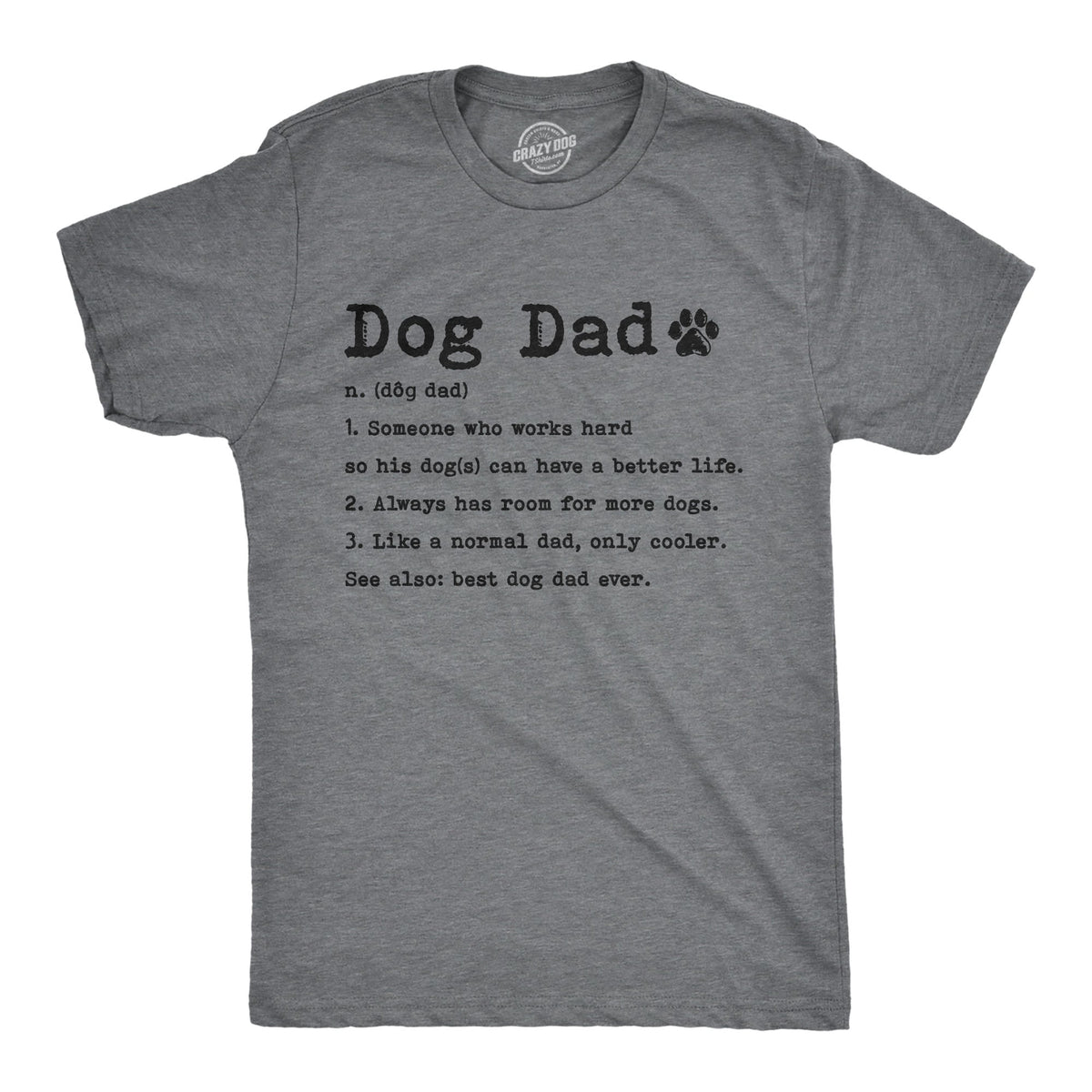 Dog Dad Definition Men's T Shirt product image 1