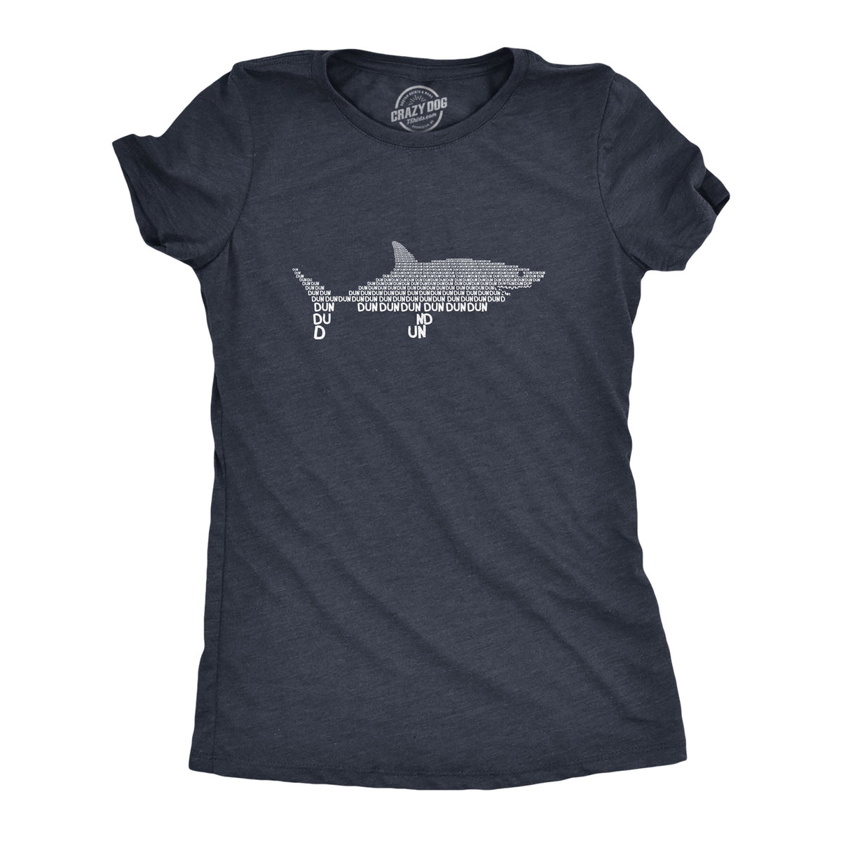 Dun Graphic Shark Text Women's T Shirt product image 5