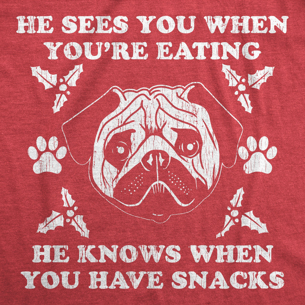 He Sees You When You're Eating Men's T Shirt product image 3