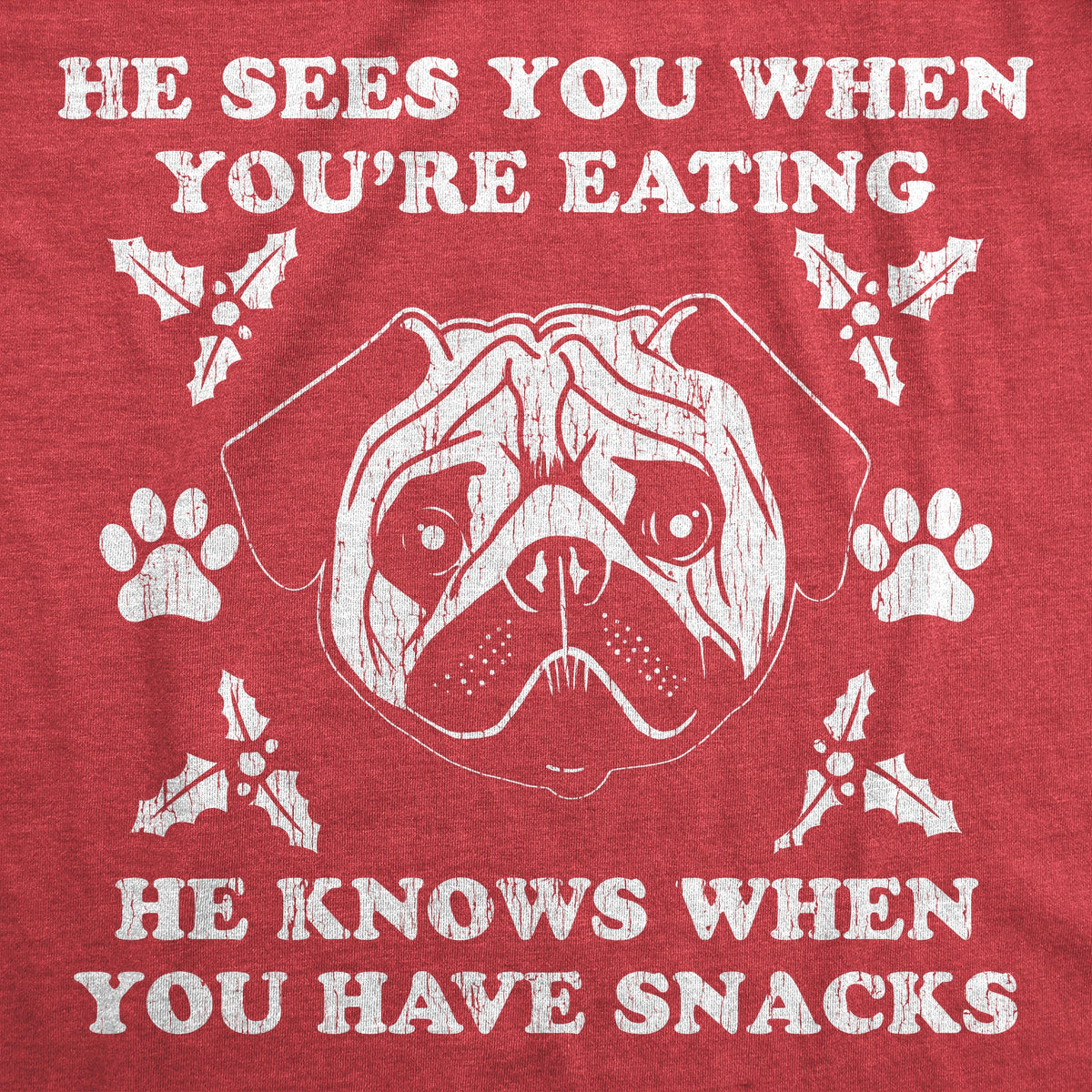 He Sees You When You're Eating Men's T Shirt product image 3