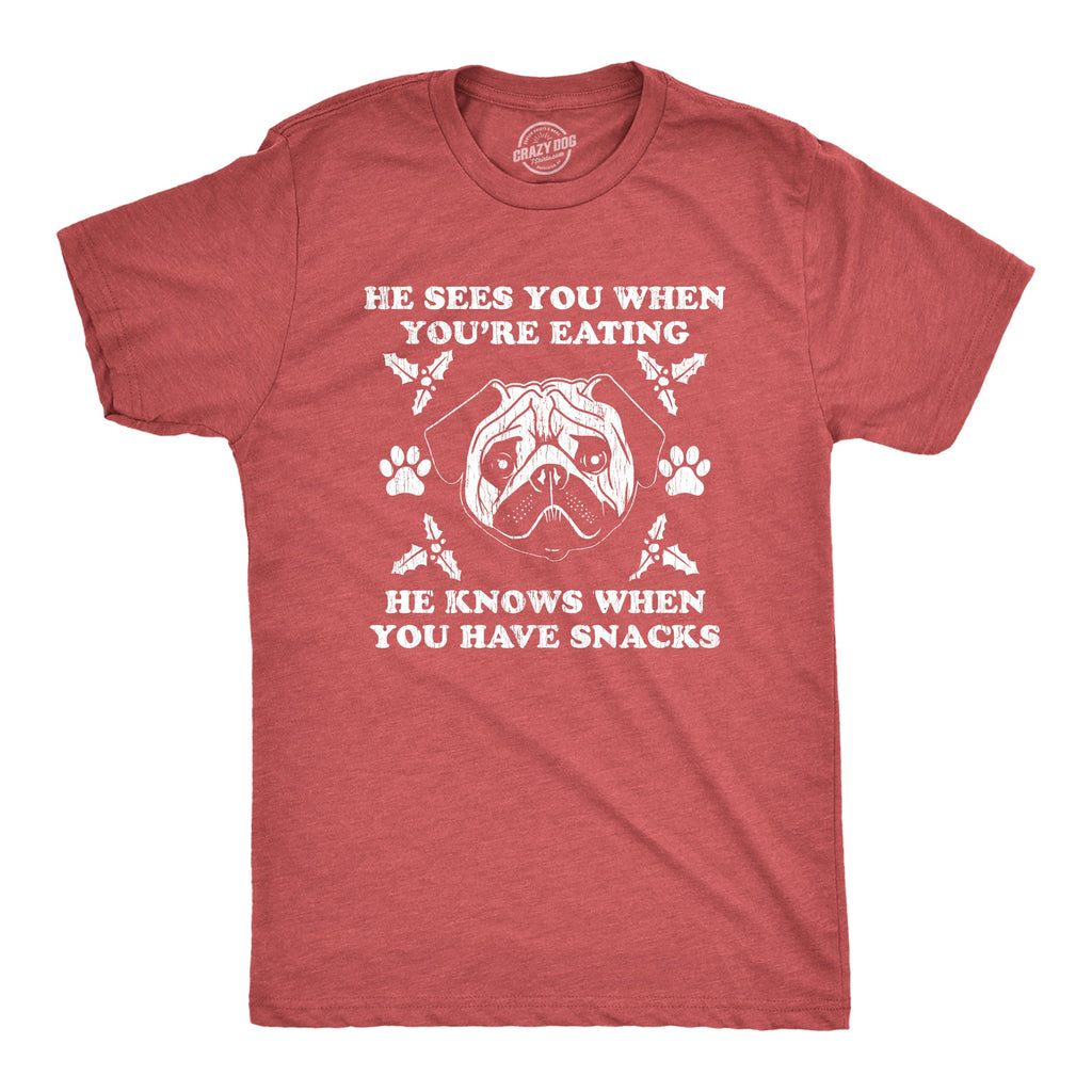He Sees You When You're Eating Men's T Shirt product image 1