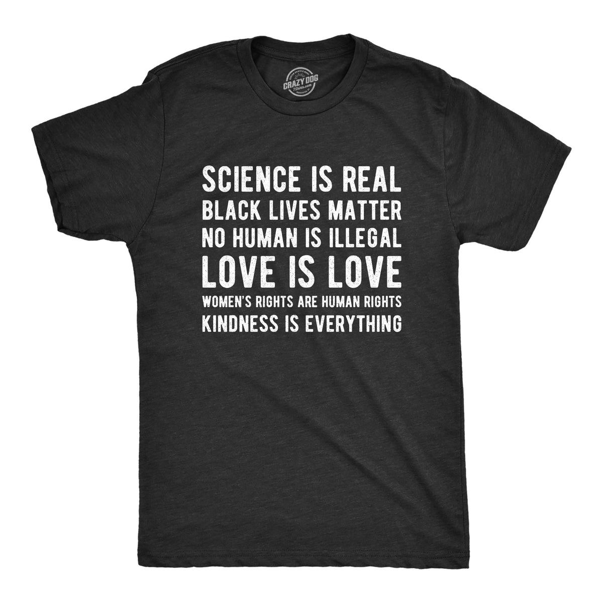Science Is Real Black Lives Matter Men's T Shirt product image 1