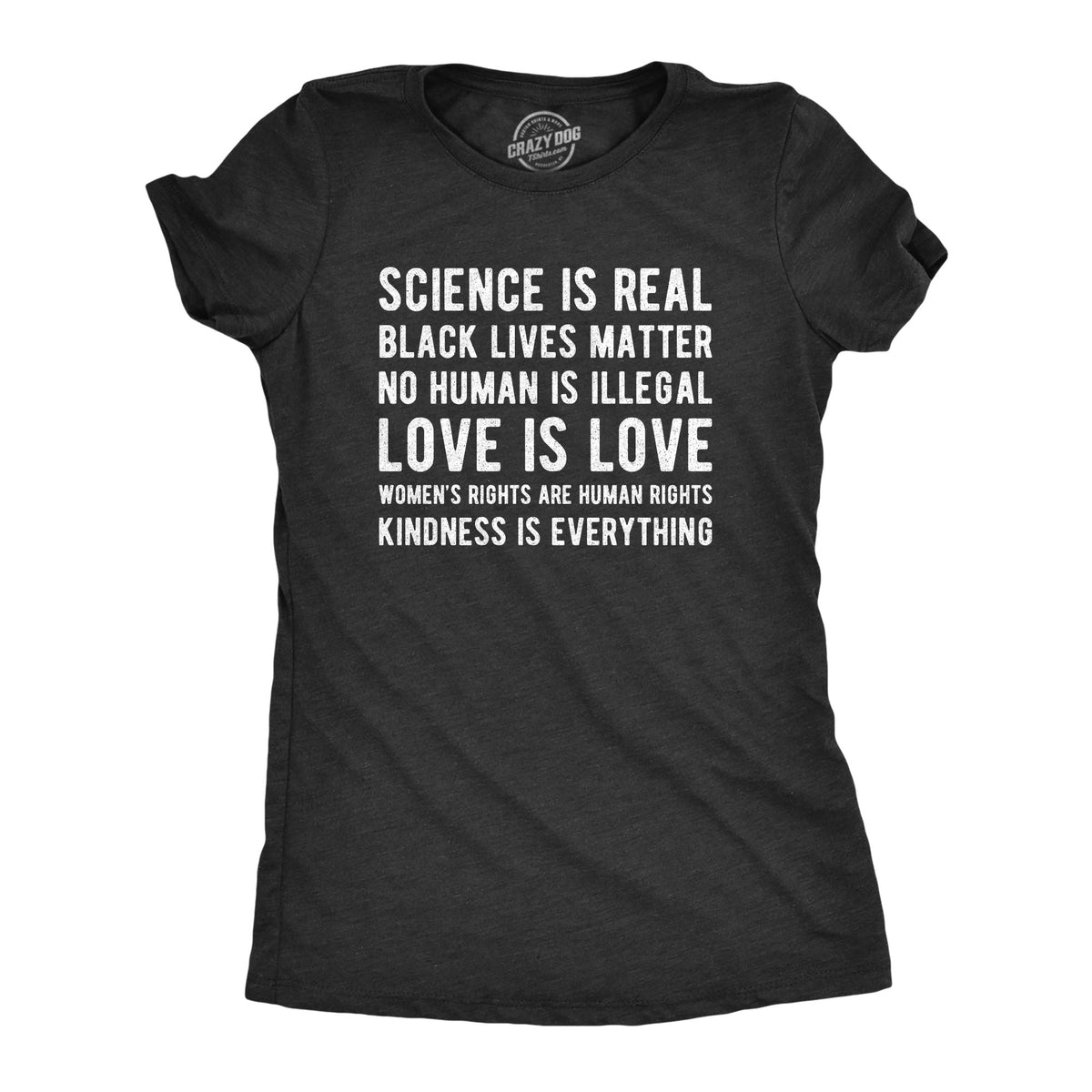 Science Is Real Black Lives Matter Women's T Shirt product image 1