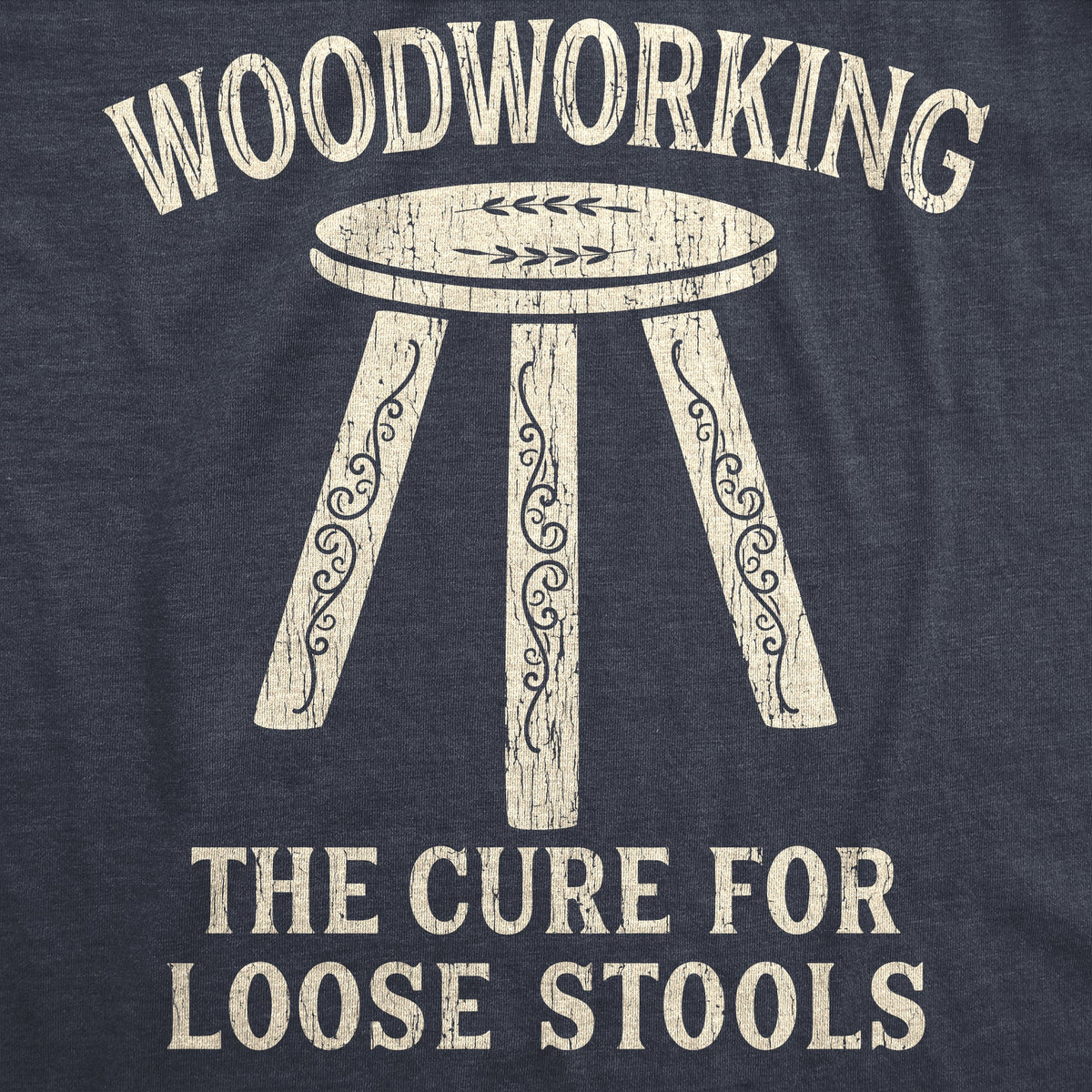 Woodworking The Cure For Loose Stools Men's T Shirt product image 2