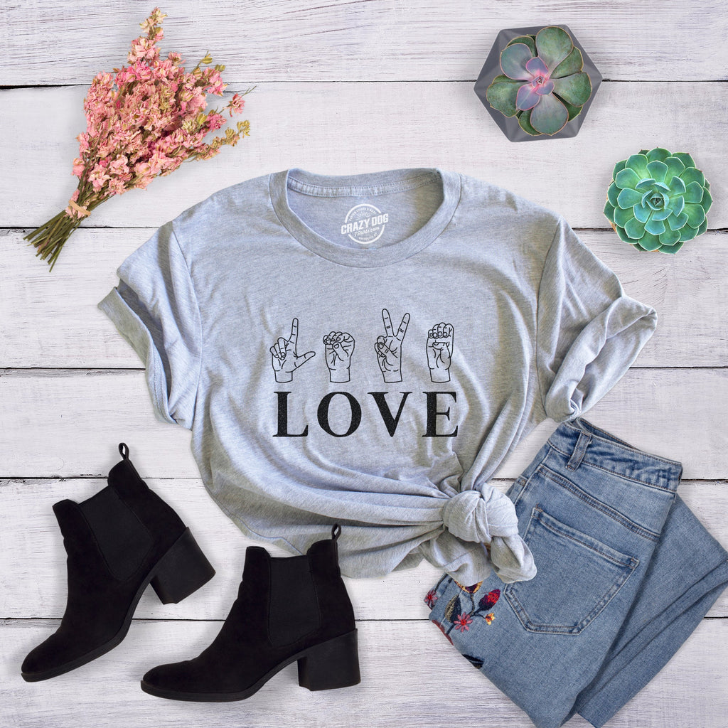 Love Sign Language Women's T Shirt product image 2