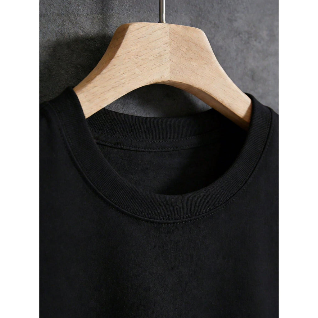 Men's Clothing Bible Text Printed Black Tshirt, Graphic product image 3