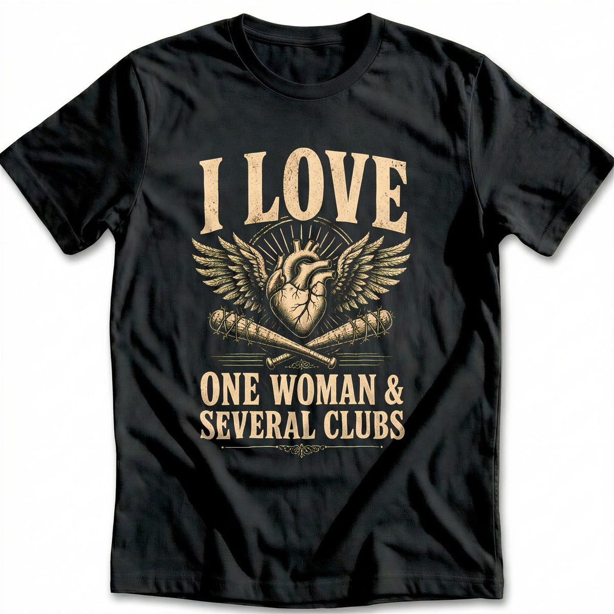 I Love One Woman and Several Clubs Vintage 49 Golf T-Shirt product image 3