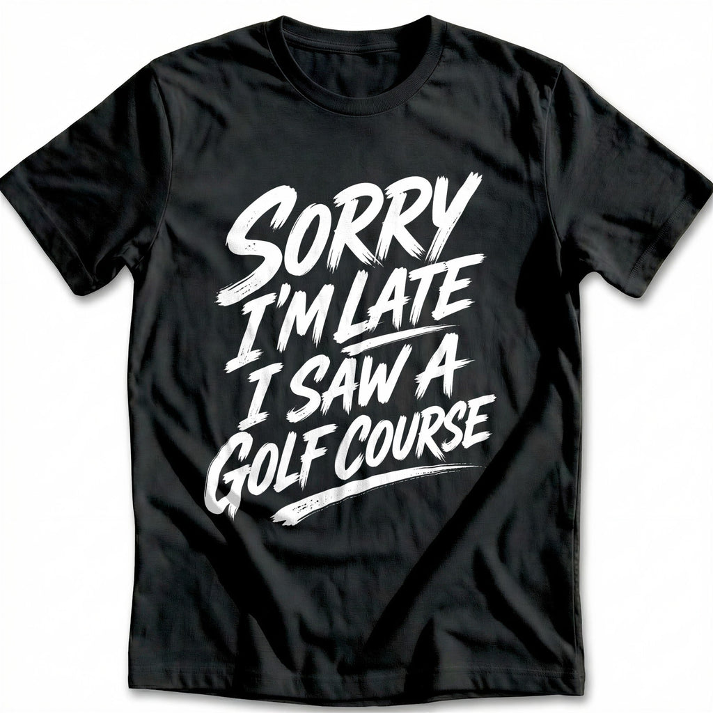 Sorry I'm Late I Saw a Golf Course 25 T-Shirt GC product image 2