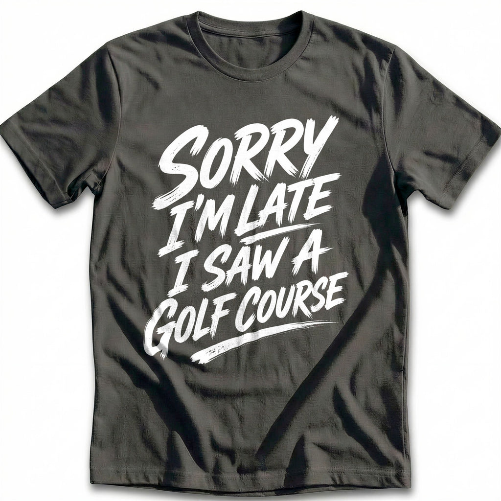 Sorry I'm Late I Saw a Golf Course 25 T-Shirt GC product image 3