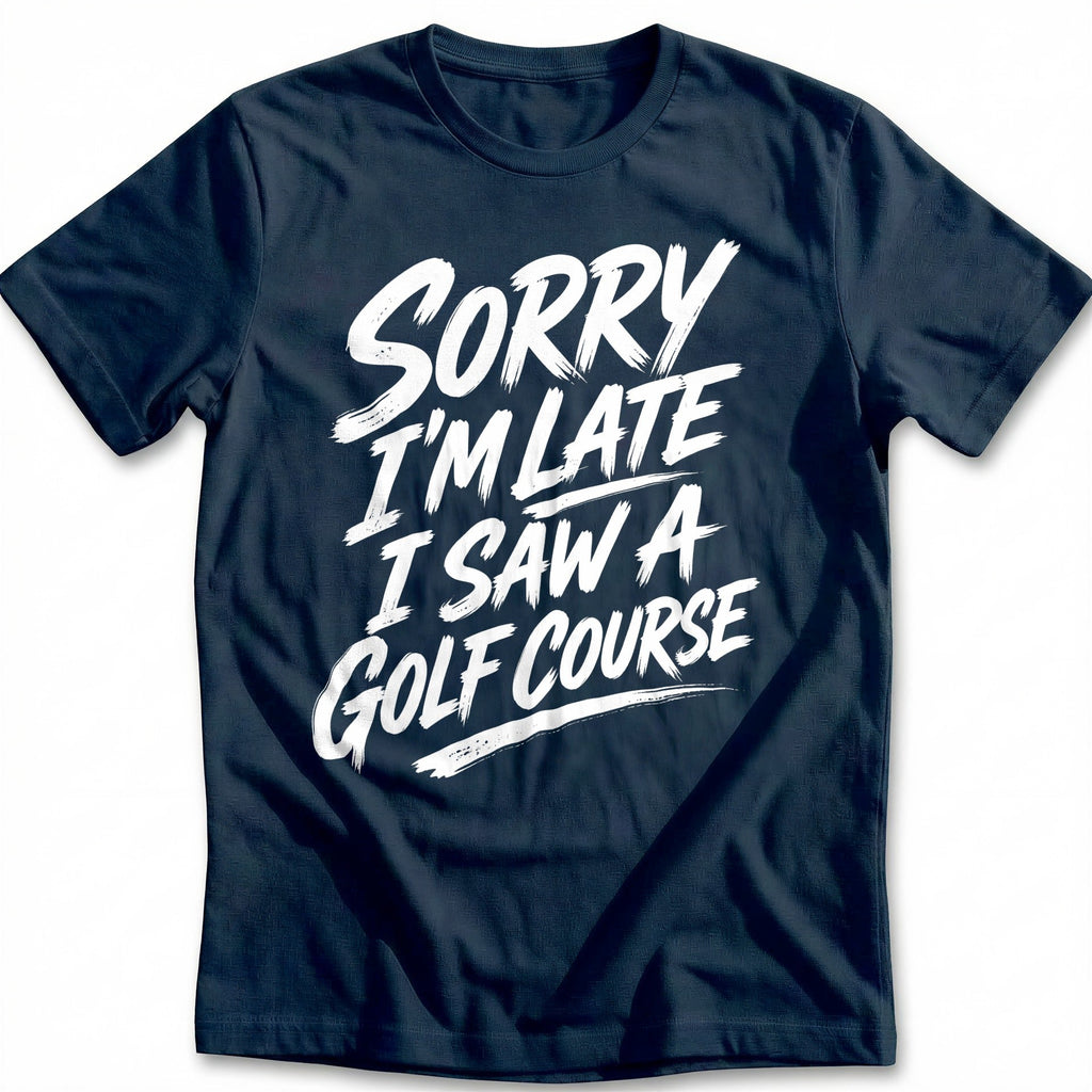 Sorry I'm Late I Saw a Golf Course 25 T-Shirt GC product image 1