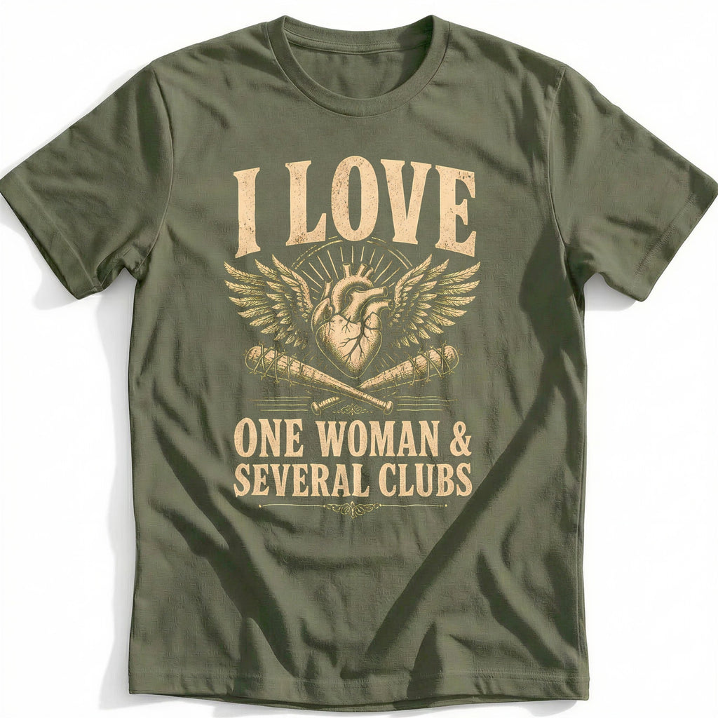 I Love One Woman and Several Clubs Vintage 49 Golf T-Shirt product image 4