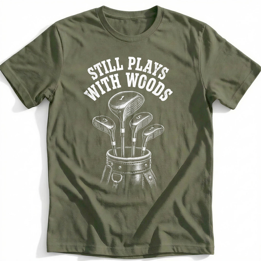 Still Plays with Woods 82 Golf T-Shirt US product image 4