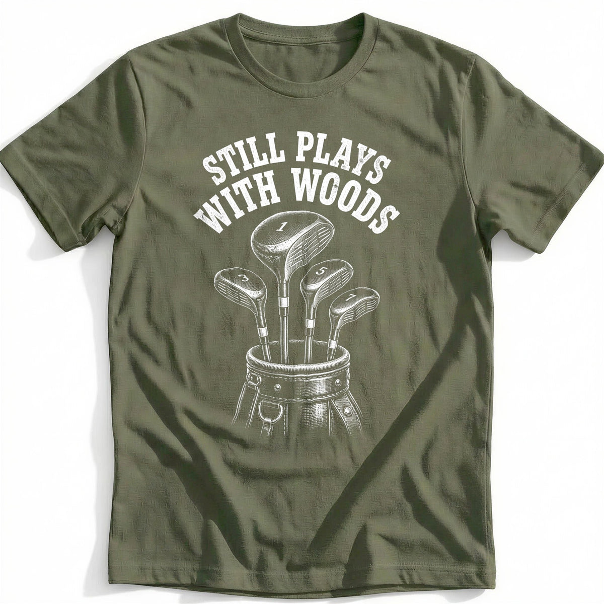Still Plays with Woods 82 Golf T-Shirt US product image 4