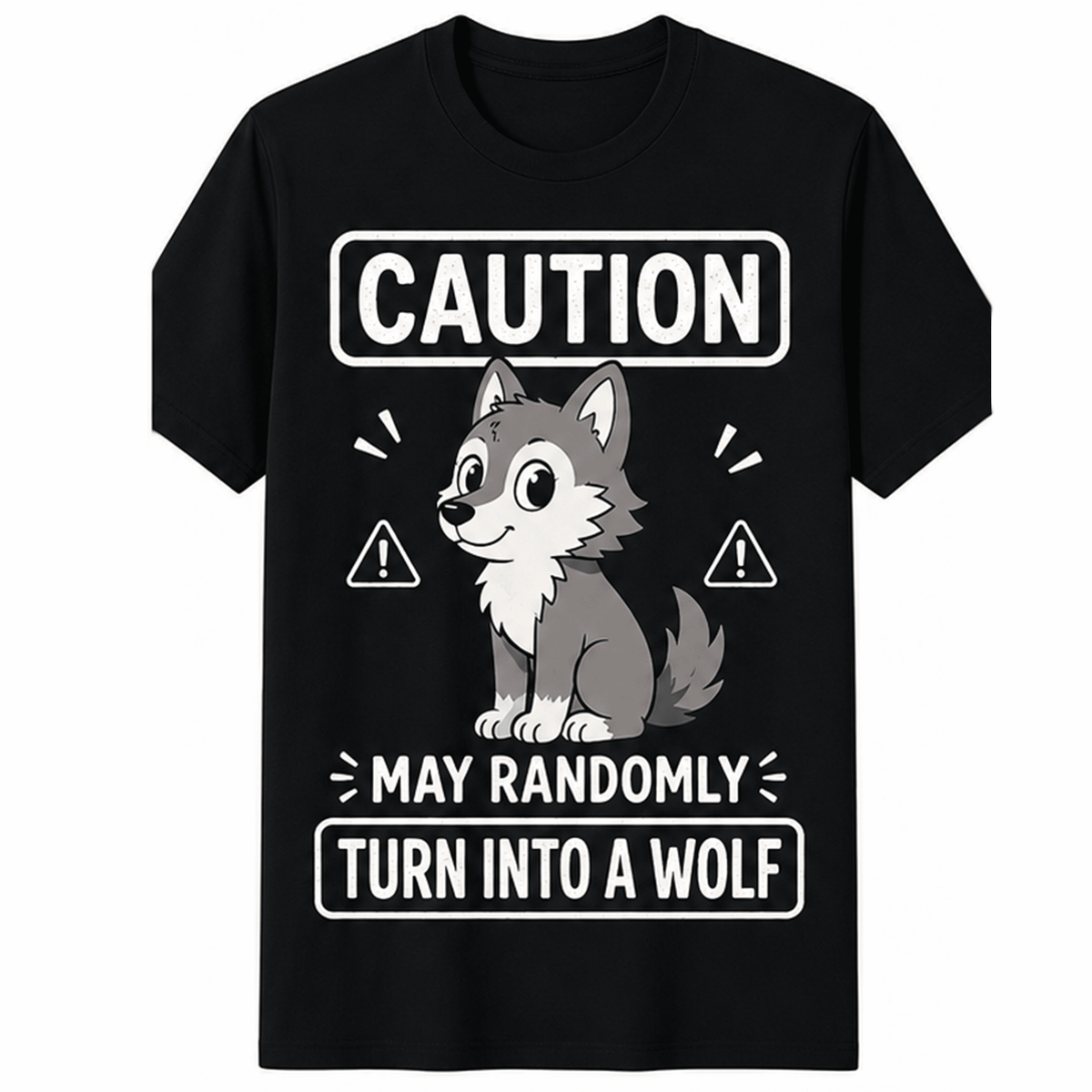 Funny Wolf Cartoon Randomly Turn Into Lover Animal Humor product image 1