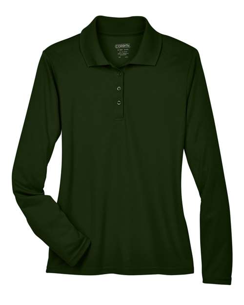 CORE365 Women's Pinnacle Performance Long Sleeve Piqué Polo