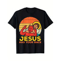 100%25 Cotton Jesus Has Your Back Jiu Jitsu Retro Christian product image 1