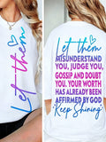 Women's T-Shirt - "Let Them Misunderstand You" Letter Print product image 1