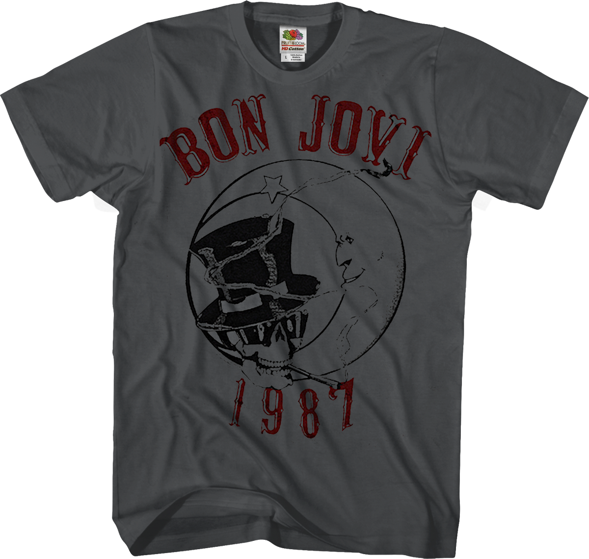 1987 Skull and Moon Bon Jovi T-Shirt product image 1