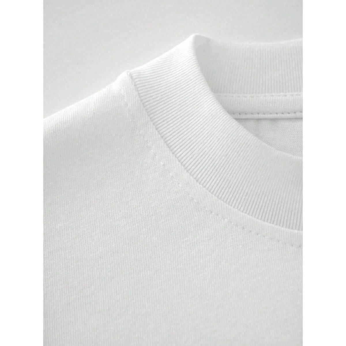 Women' Cool Bear Girl Print White TShirt Crew Neck Casual product image 3