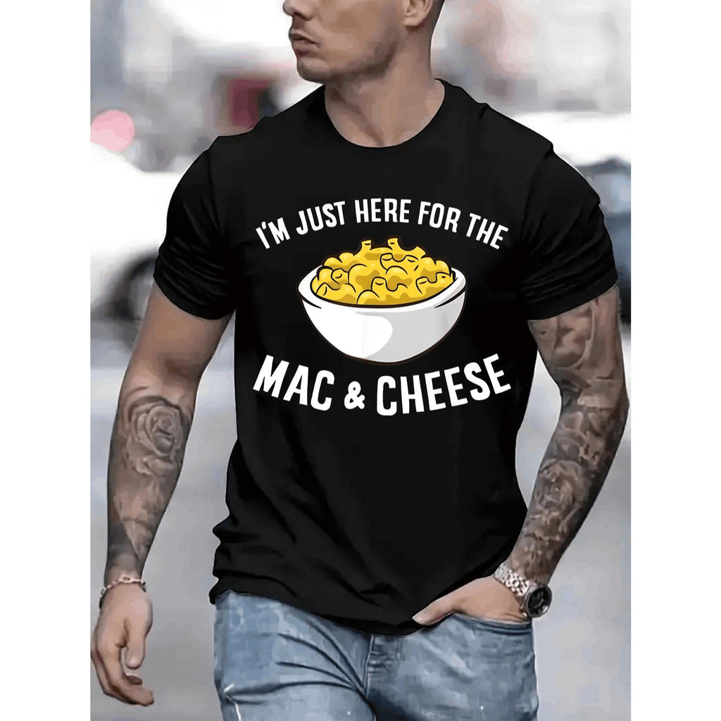 I AM JUST HERE FOR THE AND CHEESE Mens TShirt Comfortable product image 1