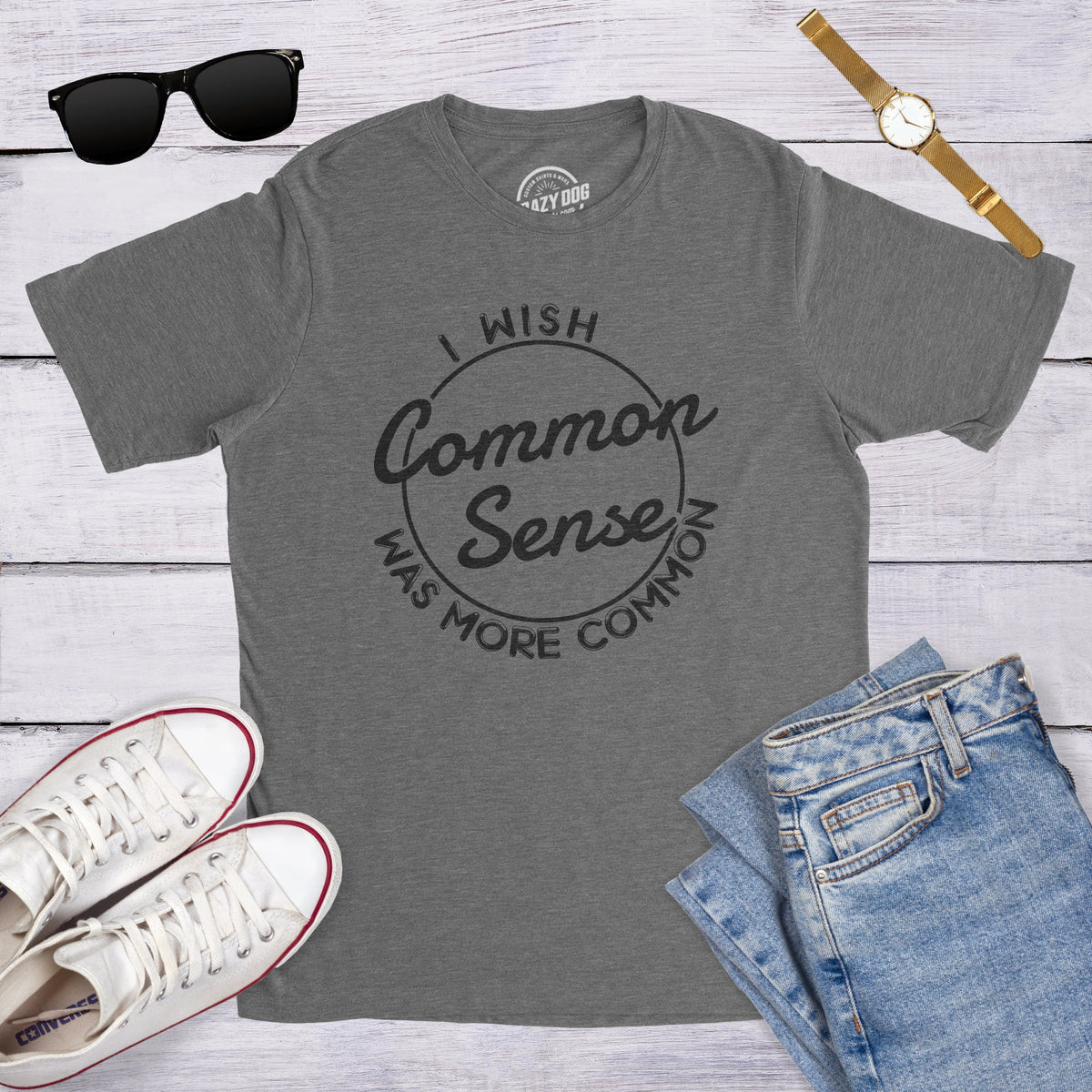 I Wish Common Sense Was More Men's T Shirt product image 2
