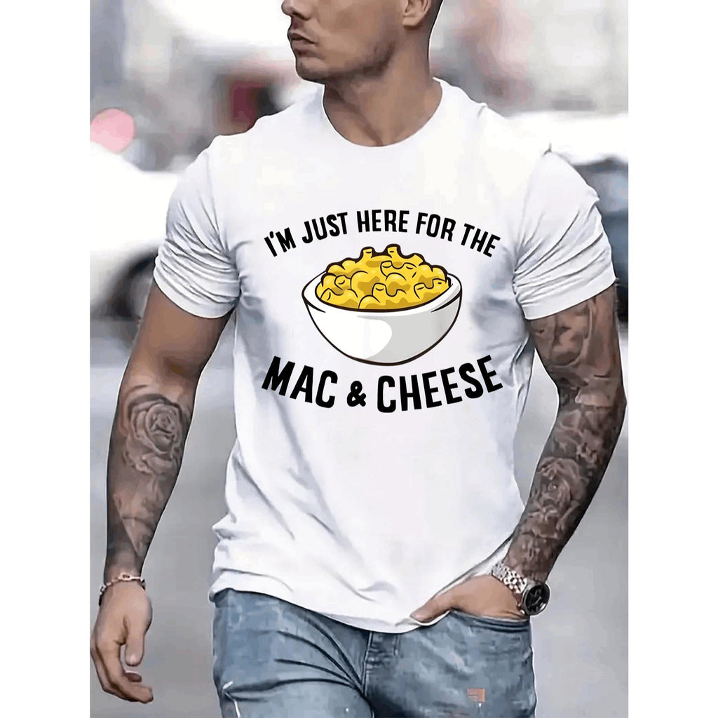 I AM JUST HERE FOR THE AND CHEESE Mens TShirt Comfortable product image 2