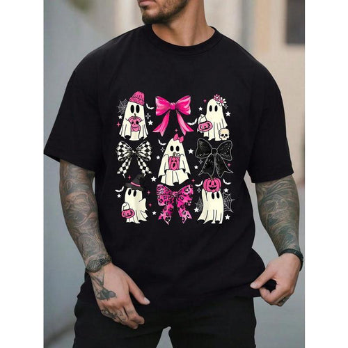 100% Cotton Unisex Coquette Bow Ghost Spooky Season Trick product image 2