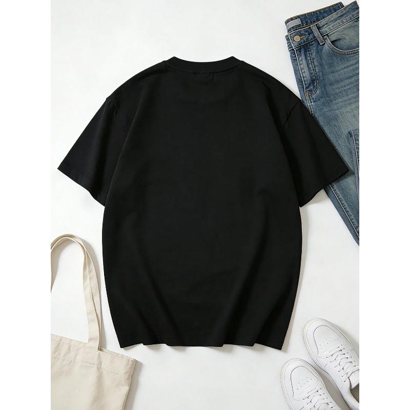 Women Clothes Beach Postcard Print Cream TShirt, Cute product image 2