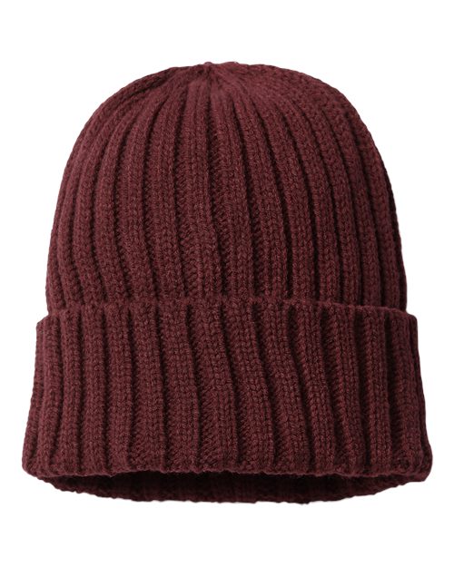 Atlantis Headwear Sustainable Cable Knit Cuffed Beanie