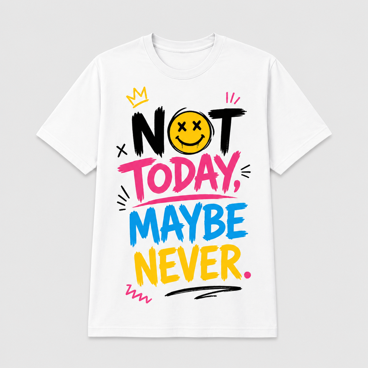 Meme Mood Funny Graphic T-Shirt Customizable Unisex Tee05 product image 1