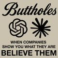 Buttholes: Believe them product image 1